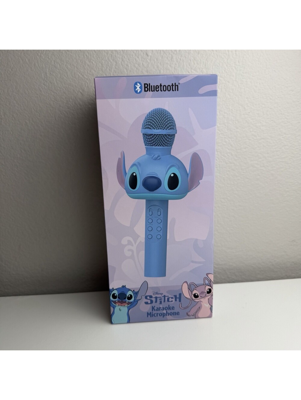 Disney Stitch Bluetooth Karaoke Microphone LED Wireless Speaker Kids New